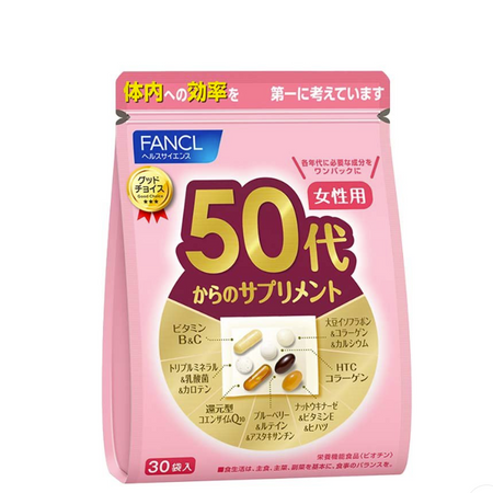 适合 50 岁以上女性的补充剂，15-30 天用量，30 袋（每袋 7 片）