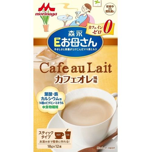 森永乳業 Eお母さん 18Gx12本 カフェオレ風味