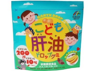 Unimat Riken 儿童鳕鱼肝油滴剂软糖 100粒