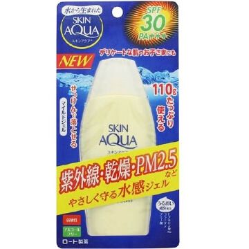 乐敦制药 SKIN AQUA 保湿防晒温和型啫喱110g