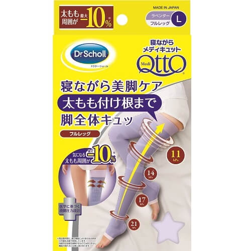 Reckitt Benckiser Japan MediQtto MediQtto 爽健睡眠型瘦腿長筒襪 薰衣草紫