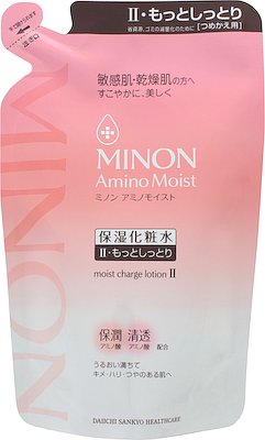 第一三共健康護理 MINON Amino Moist (蜜濃) MINON 敏感肌補水保濕氨基酸化妝水II 超保濕型 補充包 130ML
