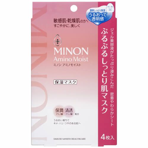 アミノモイスト ぷるぷるしっとり肌マスク 4枚 MINON