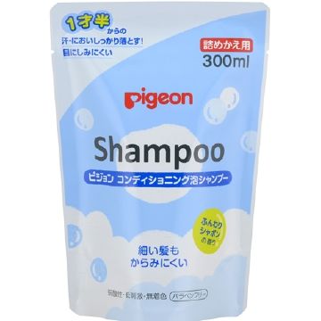 생후 18개월부터 컨디셔닝 거품형 샴푸 포근한 비누향 리필용 300mL