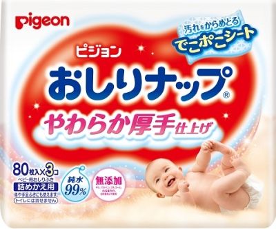 Pigeon Baby Wipes Soft & Thick Refill Pack