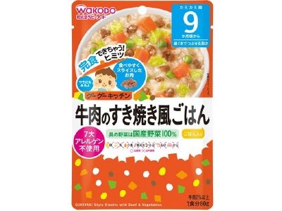 Wakodo 和光堂 goodgood廚房 壽喜燒風飯 80G