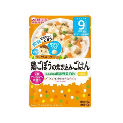 Wakodo 和光堂 咕咕廚房 雞肉和牛蒡炊飯 80g