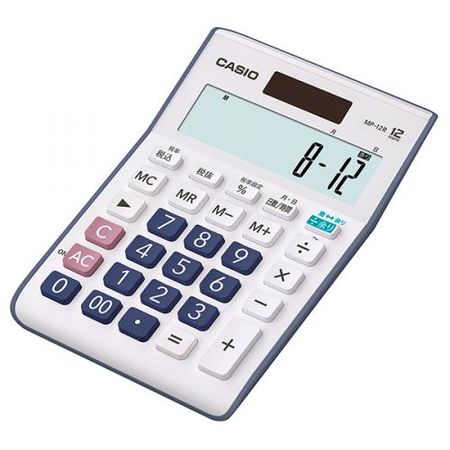 카시오 미니 저스트형 나머지 계산 전자계산기 MP-12R-N