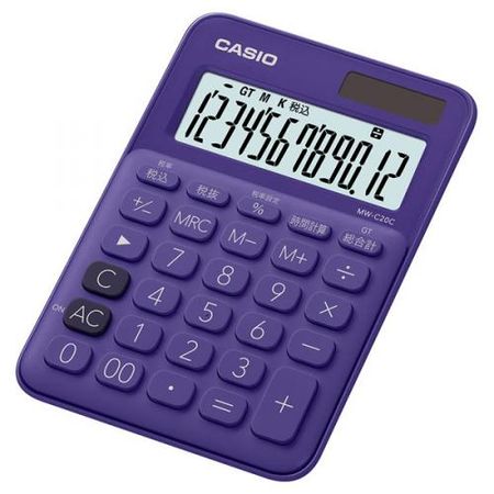카시오 컬러풀 계산기 MW-C20C-PL-N