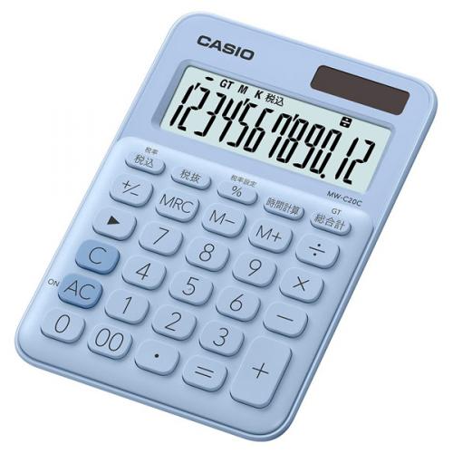 Casio Minis colorful calculator MW-C8C-PL-N ｜ DOKODEMO