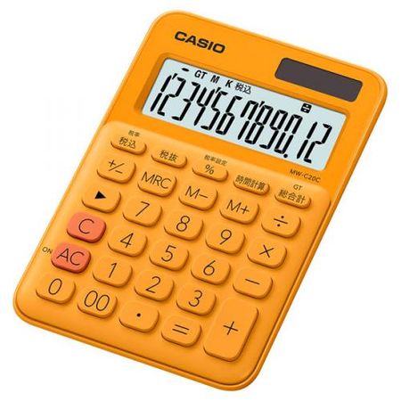 카시오 컬러풀 계산기 MW-C20C-RG-N