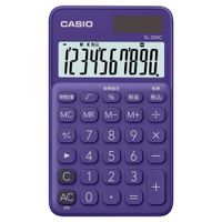 カシオ　手帳型カラフル電卓ＳＬ−３００Ｃ−ＰＬ−Ｎ