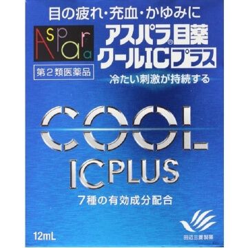 【Second-Class OTC Drugs】Aspara Eye Drops Cool IC Plus 12ml