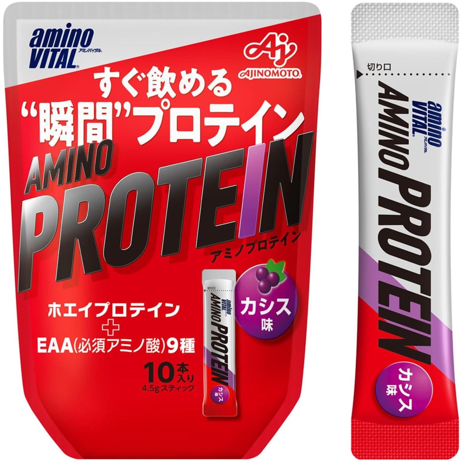 Ajinomoto Amino Vital Protein Cassis 10 bottles