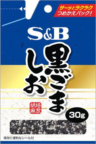 S&B Black Sesame Salt in a Bag 30g