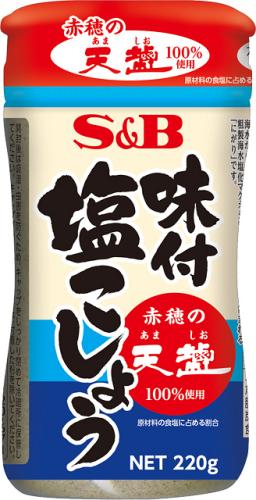 S&B食品 S&B 調味鹽胡椒（使用赤穗天鹽）220g