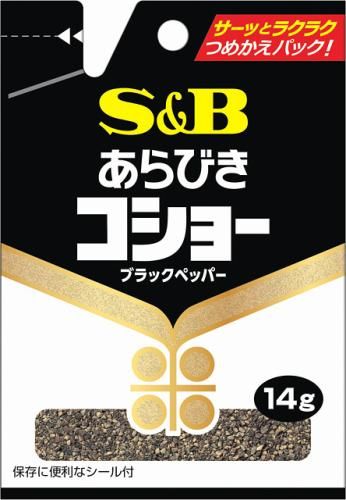 Ｓ＆Ｂ　あらびきコショー　袋入り　１４ｇ