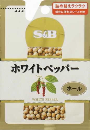 S&B食品 SPICE＆HERB白胡椒孔袋16克