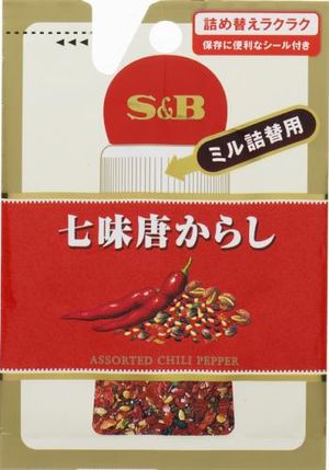 ＳＰＩＣＥ＆ＨＥＲＢ袋入七味唐からしミル詰替１０ｇ