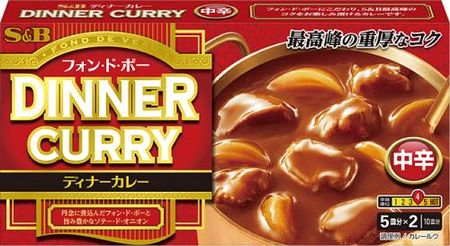 S&B 퐁드보 디너 카레 중간 매운맛 194g