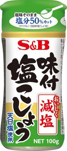 S&B Seasoned Salt and Pepper, Reduced Salt, 100g