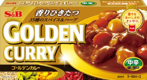 S&B食品 S&B 金牌咖哩 中辣 198g