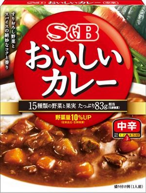 S＆B美味咖喱Chukarashi180克