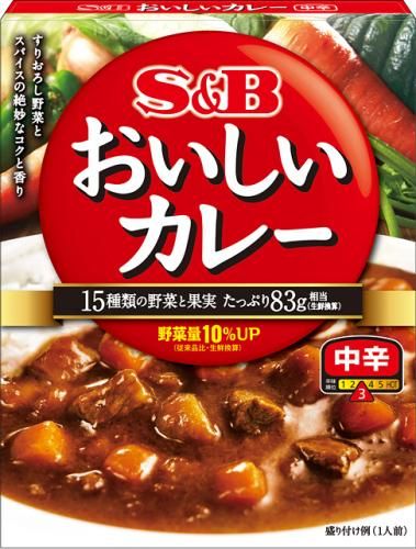 S&B 美味咖哩 中辣 180g