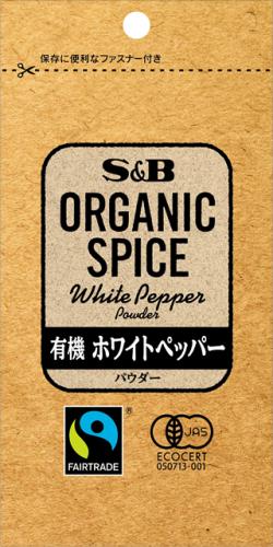 S&B食品 OG SPICE有機白胡椒粉17克