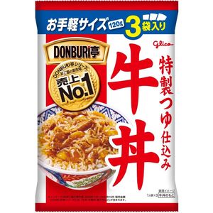 Glico DONBURI-Tei Beef Bowl 3-Serving Pack 360 g