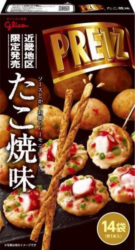 グリコ　ジャイアントプリッツたこ焼味　１４袋