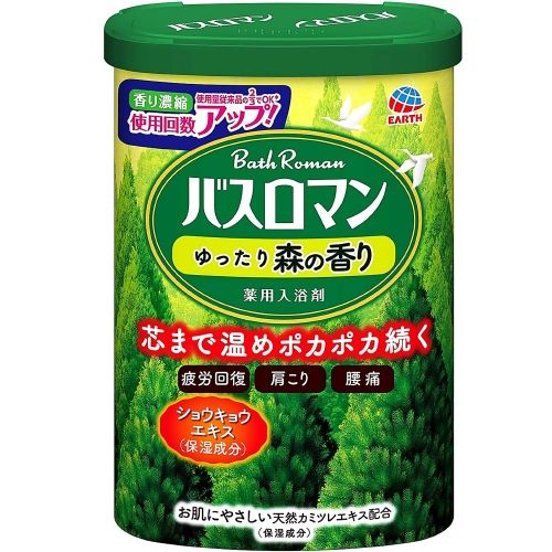 アース バスロマン ゆったり森の香り 600g