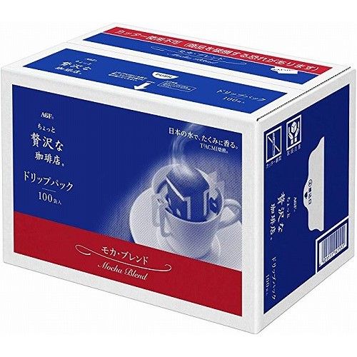 Ajinomoto AGF "A Little Luxury Coffee Shop" ถุงกาแฟปกติ รสมอคค่าเบลนด์ 1 ชุด (100 ถุง)