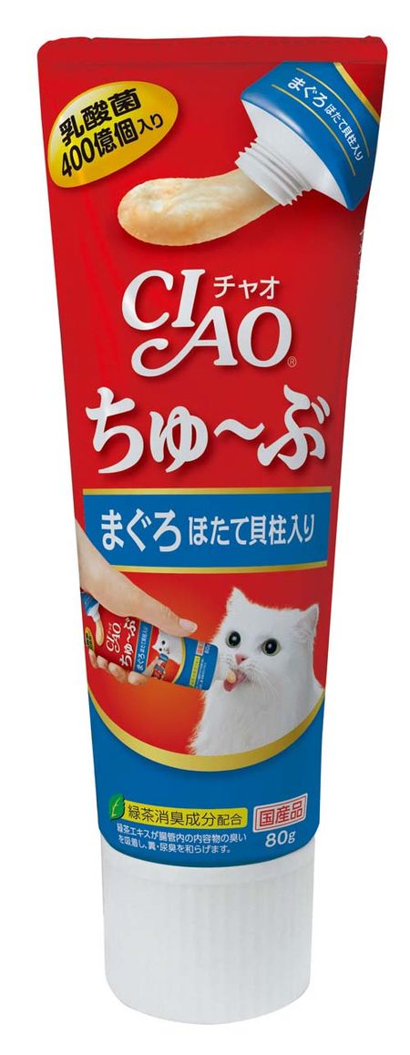 Inaba Tube Tuna with Scallops 80g