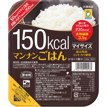 大塚食品　マイサイズ　マンナンごはん　140g