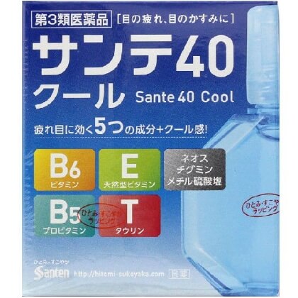 參天製藥 sante40 [第三類藥物]桑特40涼爽12毫升