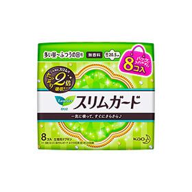 Laurier Slim Guard, for heavy flow during the day to normal flow, with wings [8 pieces]