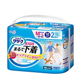浮雕短褲型超砂漿型狀內衣M〜L尺寸[18片]