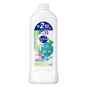 Kyukyutto 透明消毒液 绿茶香型 [补充装] 385ml