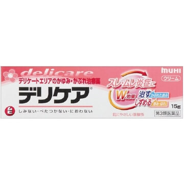 池田模範堂 DELICARE 【第3類醫藥品】無比敏感處止癢消炎膏 15g