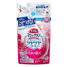 Toilet Magiclean Deodorizing and Cleaning Spray Glossy Coat Plus Elegant Rose Scent [Refill] 330ml