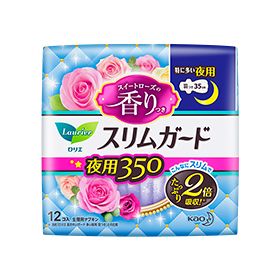 로리에 슬림G 로즈 350 특히 많은 양의 밤용 12개입