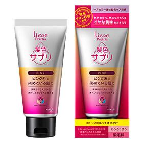 리제 프리티아 헤어 컬러 서플리먼트 핑크 계열로 염색한 모발용 170g