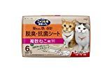 Nyantomo Kiyoku Toilet Deodorizing and Antibacterial Sheet for Multiple Cats (6 Sheets)