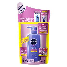 사세스 린스가 필요 없는 약용 샴푸 스무스 워시 타입 엑스트라 쿨 [리필용] 320ml