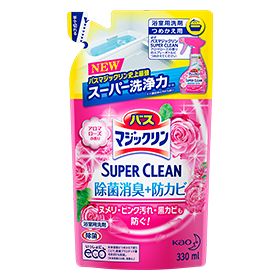 Bath Magiclean Foaming Spray SUPER CLEAN Aroma Rose Scent [Refill] 330ml