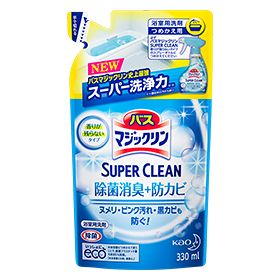 Bath Magiclean Foaming Spray SUPER CLEAN No Scent Remains [Refill] 330ml