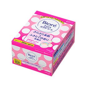 Bioré Silky Powder Body Sheets, Refreshing Clean Soap Scent [Refill], 36 sheets