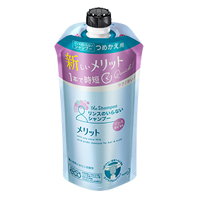 花王 merit merit免沖洗洗髮精 [補充裝] 340ml