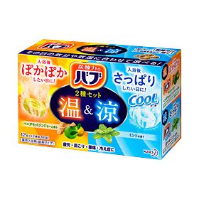 Bab warm and cool set of 2 40g × 12 tablets